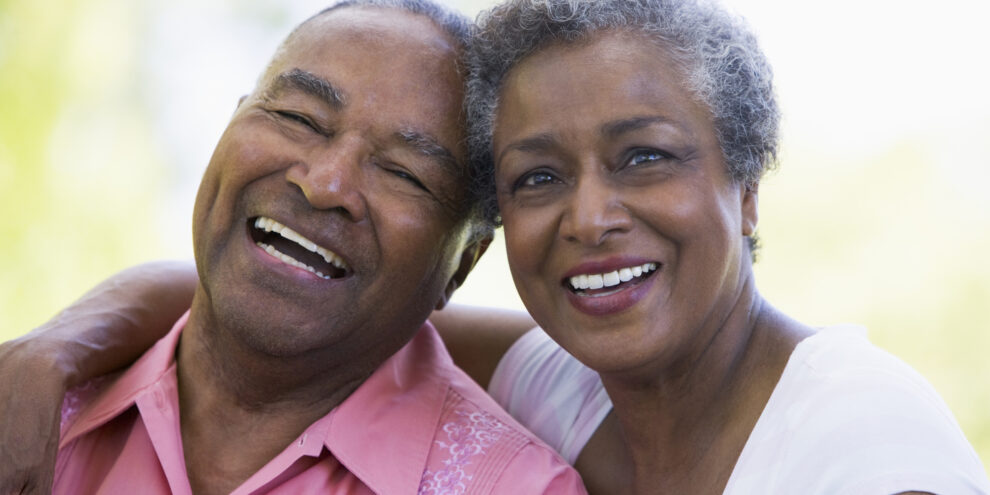 older couple smiling